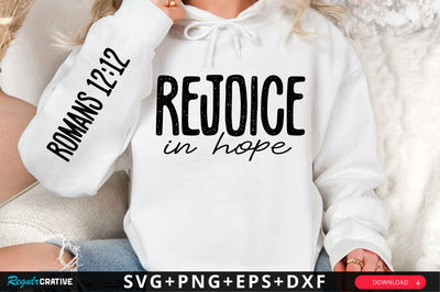 Rejoice In Hope Sleeve SVG Design SVG Regulrcrative 