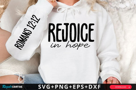 Rejoice In Hope Sleeve SVG Design SVG Regulrcrative 
