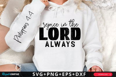Rejoice In The Lord Always SVG Design SVG Regulrcrative 