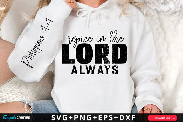 Rejoice In The Lord Always SVG Design SVG Regulrcrative 