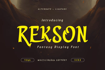 Rekson - Movie Display Font Font twinletter 