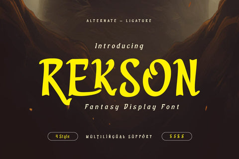 Rekson - Movie Display Font Font twinletter 