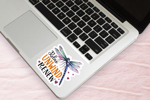 Relax unwind Sticker Design Sublimation Regulrcrative 