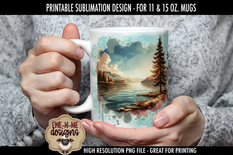 Relax You're On Lake Time | Sublimation Mug Design Sublimation Ewe-N-Me Designs 