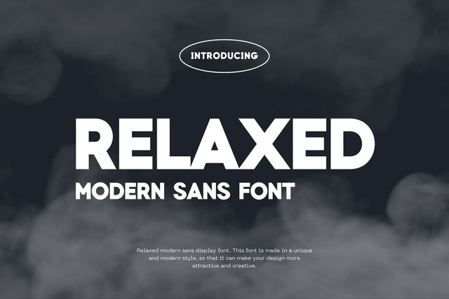 Relaxed - Modern Sans Font Font studioalmeera 