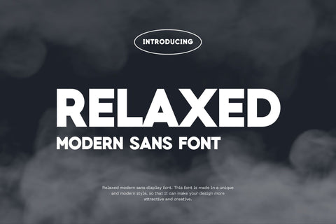 Relaxed - Modern Sans Font Font studioalmeera 