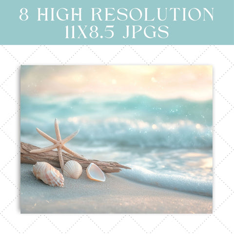 Relaxing Beach Junk Journal Paper | Printable Junk Journal Pages SVG Paige Cole Studio 