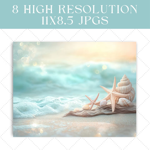 Relaxing Beach Junk Journal Paper | Printable Junk Journal Pages SVG Paige Cole Studio 