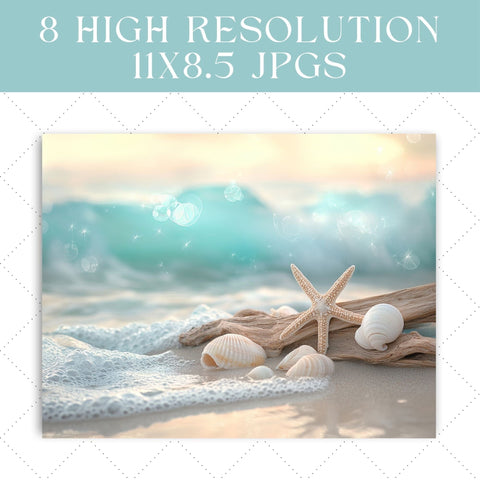 Relaxing Beach Junk Journal Paper | Printable Junk Journal Pages SVG Paige Cole Studio 