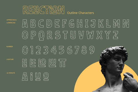 Reliction - Display Font Font Alpaprana Studio 