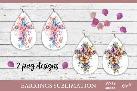Religious Earrings Bundle PNG. Easter Cross Earrings PNG Sublimation Olga Terlyanskaya 
