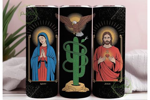 Religious Iconography Tumbler Wrap Sublimation PixelChick 