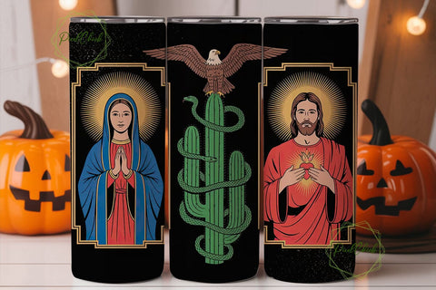 Religious Iconography Tumbler Wrap Sublimation PixelChick 