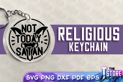 Religious Keychain SVG | Christian Phrases | SVG Inscription Design | SVG File SVG The T Store Design 
