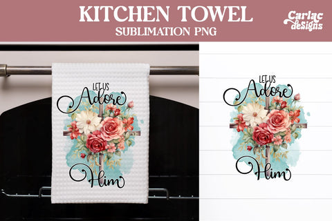 Religious Kitchen Towel Sublimation Bundle Sublimation Carla C Designs 