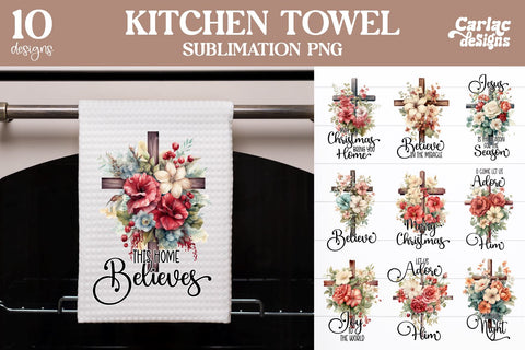 Religious Kitchen Towel Sublimation Bundle Sublimation Carla C Designs 