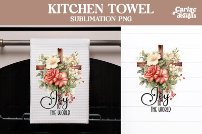Religious Kitchen Towel Sublimation Sublimation Carla C Designs 