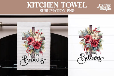 Religious Kitchen Towel Sublimation Sublimation Carla C Designs 
