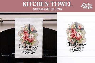Religious Kitchen Towel Sublimation Sublimation Carla C Designs 