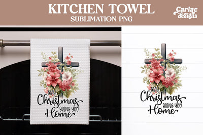 Religious Kitchen Towel Sublimation Sublimation Carla C Designs 