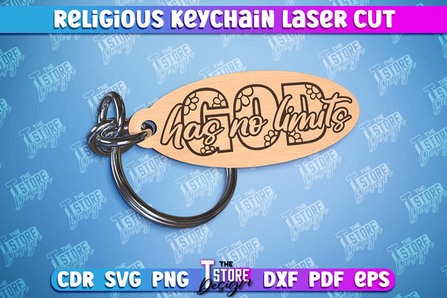 Religious Laser Keychain | Christian Phrases | Keychain Inscription | CNC File SVG The T Store Design 
