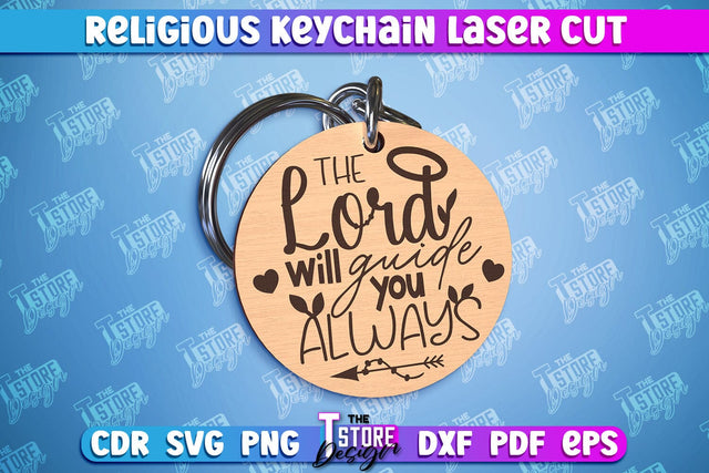 Religious Laser Keychain | Christian Phrases | Keychain Inscription | CNC File SVG The T Store Design 