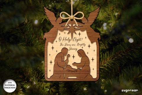 Religious Nativity Ornaments Laser Cut SVG SvgOcean 