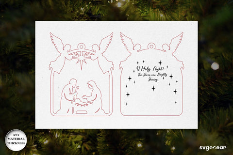 Religious Nativity Ornaments Laser Cut SVG SvgOcean 