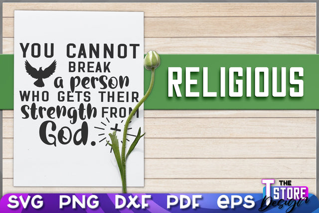 Religious SVG | Christian Phrases | SVG Inscription Design | SVG File v.1 SVG The T Store Design 
