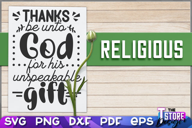 Religious SVG | Christian Phrases | SVG Inscription Design | SVG File v.1 SVG The T Store Design 