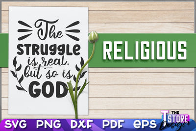 Religious SVG | Christian Phrases | SVG Inscription Design | SVG File v.1 SVG The T Store Design 