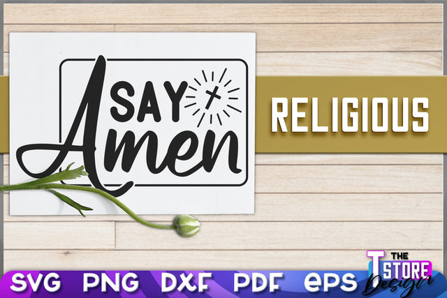 Religious SVG | Christian Phrases | SVG Inscription Design | SVG File v.2 SVG The T Store Design 