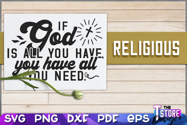 Religious SVG | Christian Phrases | SVG Inscription Design | SVG File v.2 SVG The T Store Design 