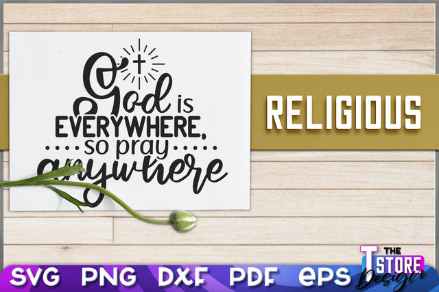 Religious SVG | Christian Phrases | SVG Inscription Design | SVG File v.2 SVG The T Store Design 