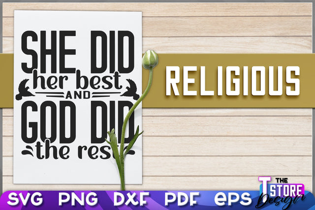 Religious SVG | Christian Phrases | SVG Inscription Design | SVG File v.2 SVG The T Store Design 