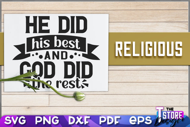 Religious SVG | Christian Phrases | SVG Inscription Design | SVG File v.2 SVG The T Store Design 