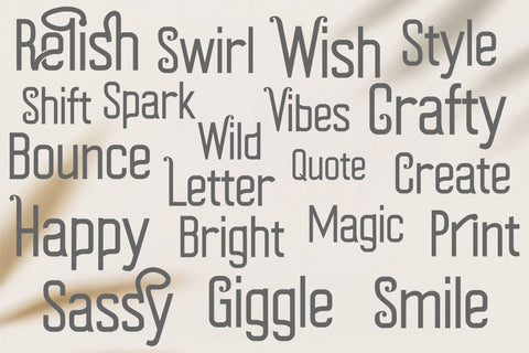 Relish Font – Handwritten Tall Sans Serif for Quotes & Crafts Font TonisArtStudio 