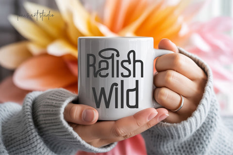 Relish Font – Handwritten Tall Sans Serif for Quotes & Crafts Font TonisArtStudio 