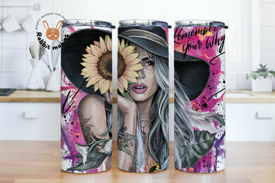 Remember Your Why 20oz Skinny Tumbler Sublimation Designs Sublimation Rabbitmakies 