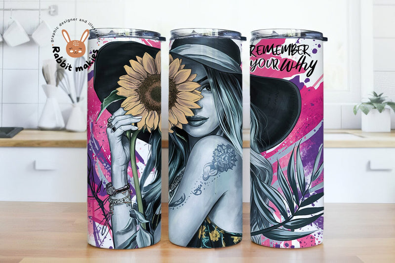 Remember Your Why 20oz Skinny Tumbler Sublimation Designs Sublimation Rabbitmakies 