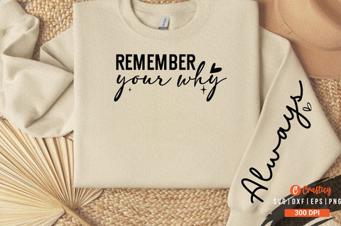 Remember your why Sleeve SVG Design SVG Designangry 
