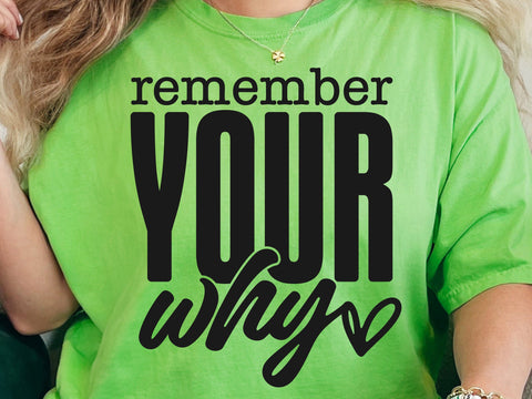 Remember Your Why SVG, Inspirational Quotes Svg, Motivation Svg, Love Yourself Svg, Created With a Purpose Svg, You Matter Svg, Love Svg SVG DesignDestine 