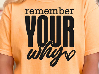 Remember Your Why SVG, Inspirational Quotes Svg, Motivation Svg, Love Yourself Svg, Created With a Purpose Svg, You Matter Svg, Love Svg SVG DesignDestine 