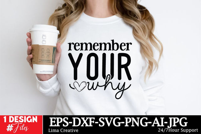Remember Your Why SVG Qutes,Motivational SVG Cut File, Motivational Sublimation, Motivational Graphic Illustration, Motivational T-shirt Design SVG Insomnia Std 
