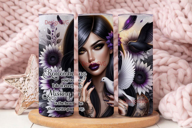 Remembering you is easy 20oz Skinny Straight Tumbler Sublimation Design, Tumbler Wrap For Her PNG, Digital Download Sublimation DesignSVG 