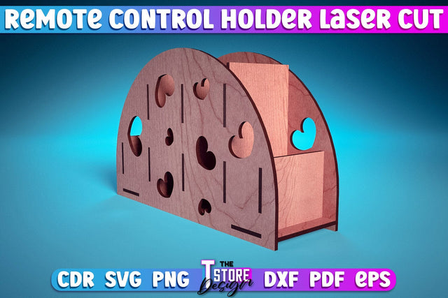 Remote Control Holder Laser Cut | Home Design Laser Cut Design | CNC Files SVG The T Store Design 