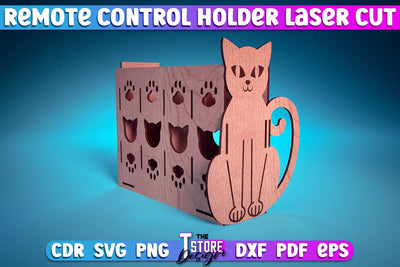 Remote Control Holder Laser Cut | Home Design Laser Cut Design | CNC Files SVG The T Store Design 