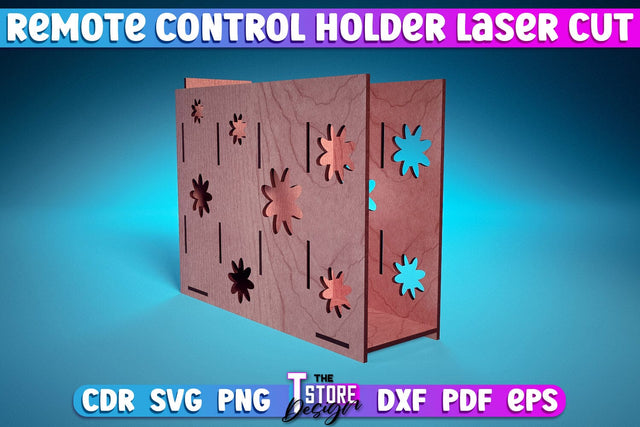Remote Control Holder Laser Cut | Home Design Laser Cut Design | CNC Files SVG The T Store Design 