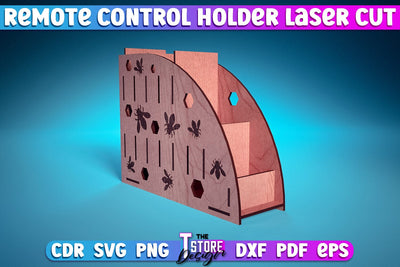Remote Control Holder Laser Cut | Home Design Laser Cut Design | CNC Files SVG The T Store Design 