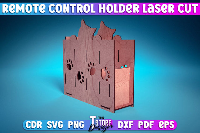 Remote Control Holder Laser Cut | Home Design Laser Cut Design | CNC Files SVG The T Store Design 